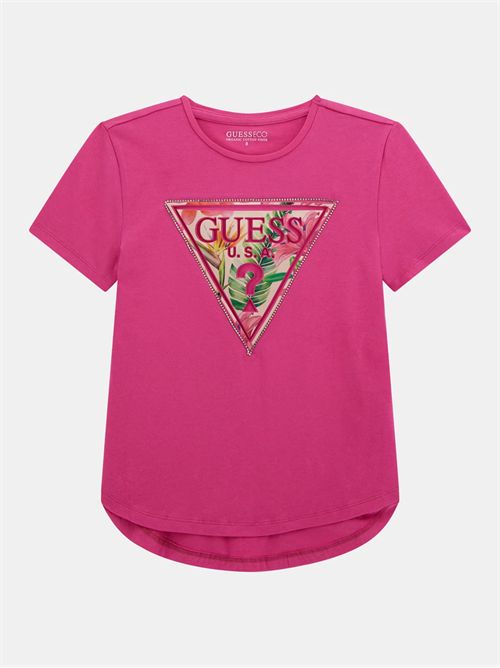 t-shirt bambina fucsia GUESS | J5GI15K6YW4/G6V7